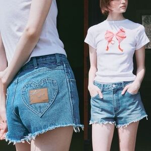 RONRON || Heart Pocket Shorts Size Medium